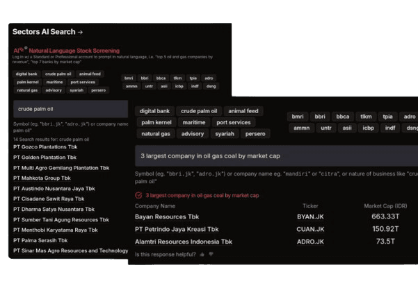 sectors ai search